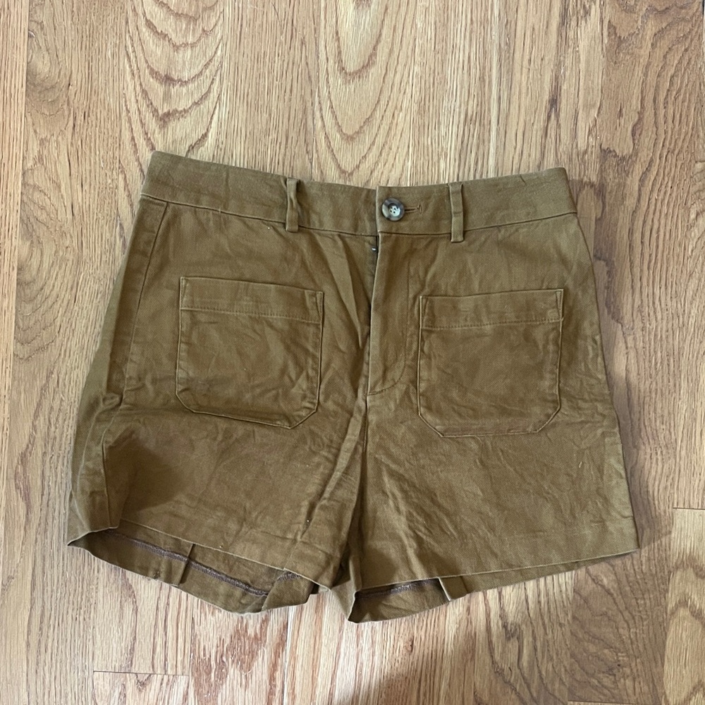 Madewell Brown Cargo Shorts with Utility Style